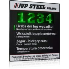 Zmienna tablica BHP dla JVP Steel